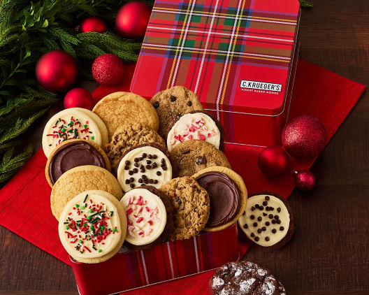 Suggestion - Tartan Plaid Cookie Gift Tin - Assorted Cookies  Original Price is $120