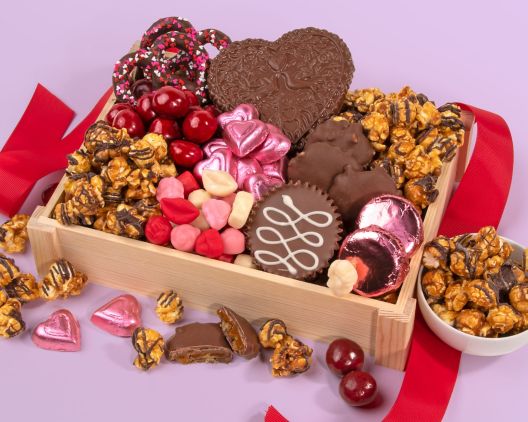 Item 5387 - Valentine Chocolate Assortment Gift Basket FREE SHIPPING