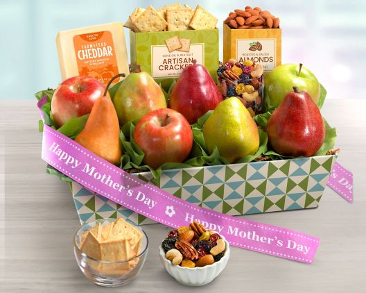 Item 5397 - Happy Mother's Day Fruit and Gourmet Gift Basket FREE SHIPPING
