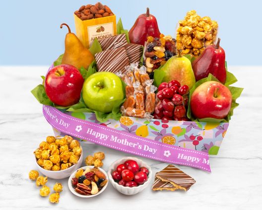 Item 5398 - Happy Mother's Day Orchard Delight Fruit Basket FREE SHIPPING
