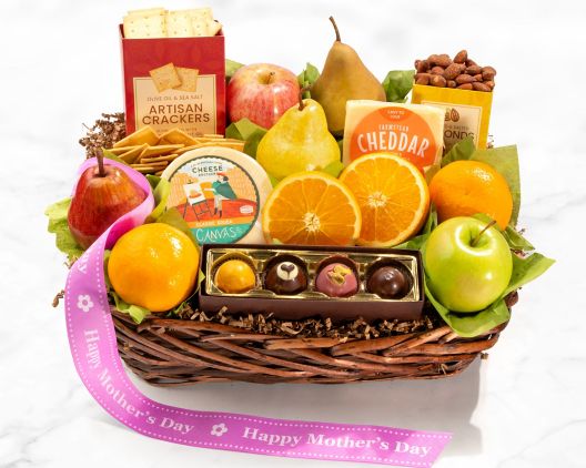 Item 5399 - Happy Mother's Day Deluxe Fruit Basket FREE SHIPPING