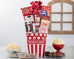 Movie Night Popcorn and Candy Collection Gift Baskets