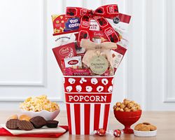 Movie Night Popcorn and Candy Collection Gift Baskets