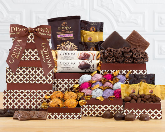 Suggestion - Godiva Milk, Dark and White Chocolate Tower 