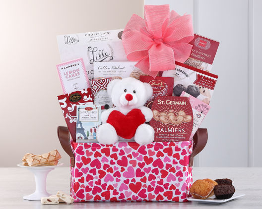 Valentine Pleaser Valentine's Day Gift Basket – Boston Gift Baskets