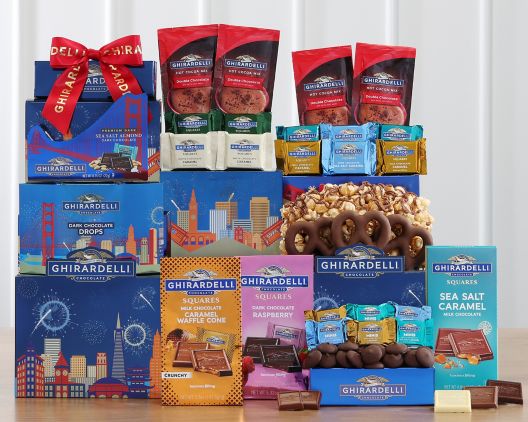 Ultimate Ghirardelli Tower at Wine Country Gift Baskets