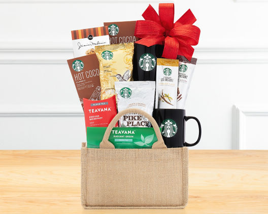 Starbucks Coffee and Teavana Tea Collection Gift Basket - Wine Country ...