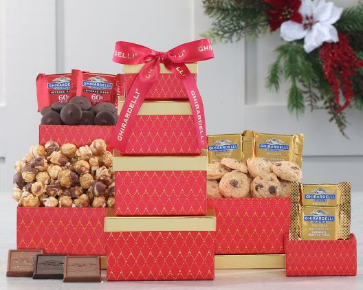 Item 647 - Ghirardelli Chocolate Holiday Tower 35% Save Original Price is $ 64.95