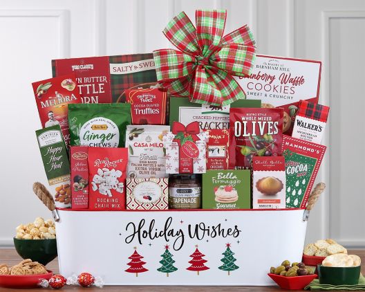 Item 658 - Holiday Wishes Gift Basket FREE SHIPPING 2% Save Original Price is $ 215