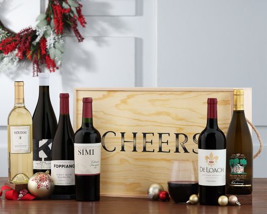 Item 671 - Red & White Cheers Celebration Wine Crate FREE SHIPPING 8% Save Original Price is $ 300