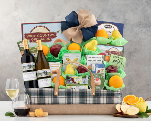 Suggestion - Edenbrook Vineyards Wine and Fruit Gift Basket  Original Price is $150