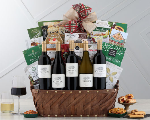 California Sierra Grandeur Wine Gift Basket –