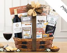 Barrel Hoops Cabernet Bon Appetit Wine Basket Gift Free Shipping