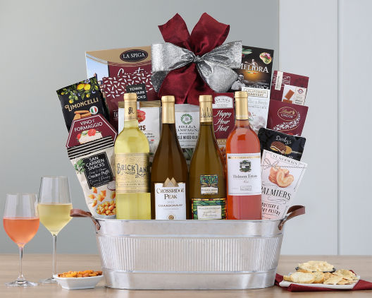 Suggestion - California White Wine Quartet Gift Basket  Original Price is $135.00