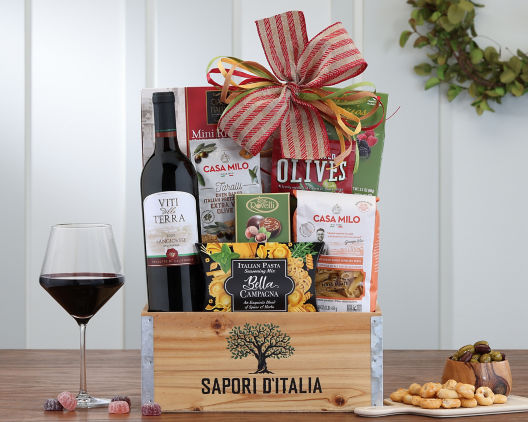 Suggestion - Viti Della Terra Sangiovese Red Wine Gift Basket  Original Price is $125