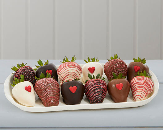 True Luxury Wine & Chocolate Dipped Strawberries Gift - Wine gift