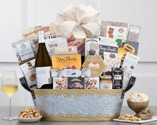 Sterling Vineyards Chardonnay Thank You Assortment Gift Basket - Wine ...