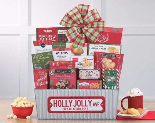 Item 874 - Holly Jolly Christmas Gift Basket FREE SHIPPING 35% Save Original Price is $ 125