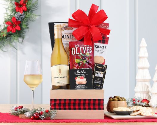 Item 906 - Robert Mondavi Chardonnay Wine Basket FREE SHIPPING 45% Save Original Price is $ 145