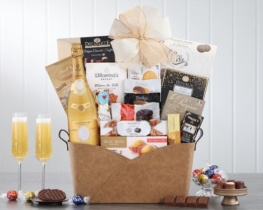 Champagne and Mimosa Gift Basket - La Marca by Gourmet Gift Baskets