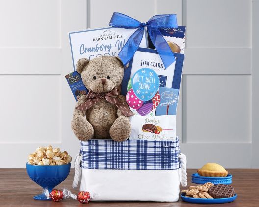 Item 989G - Bear Hugs - Get Well Soon Gift Basket FREE SHIPPING