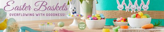 Easter baskets overflowing with goodness banner link