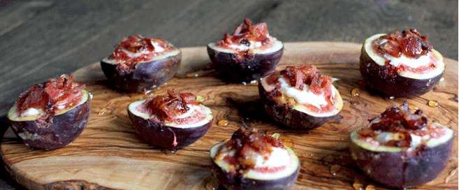 Goat Cheese Stuffed Figs