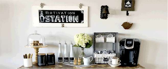 A Practical, Lovely DIY Coffee Bar