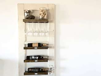 How to Make a Wine Bottle and Glass Display