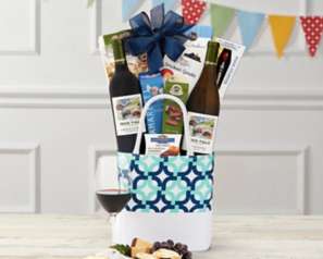 Rock Falls White Wine Duet Gift Basket