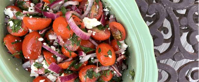 Fresh Mediterranean Herbed Tomato Salad