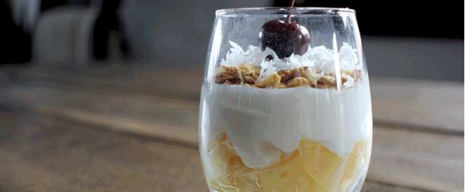 Pina Colada Parfait Cups