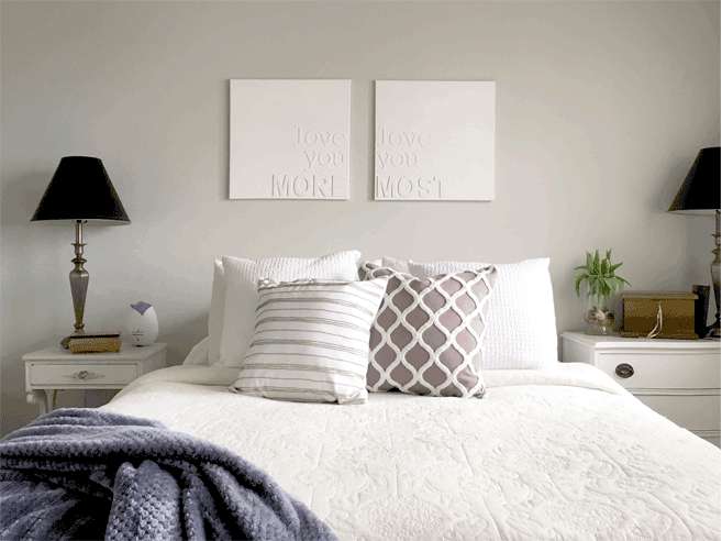 DIY 'Love You Most’ Wedding Canvas Art 9