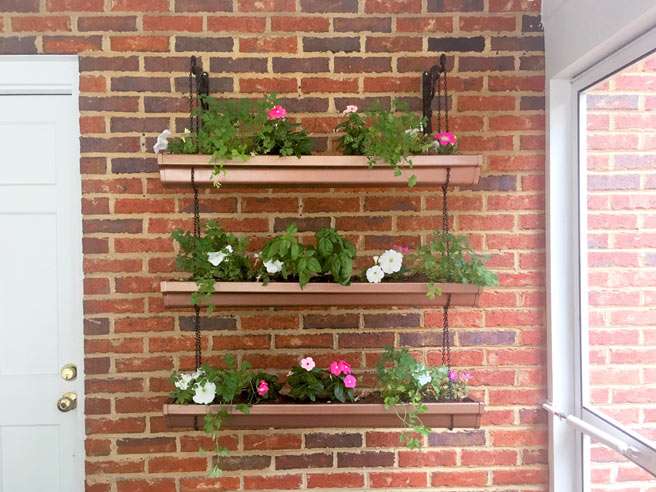 DIY Hanging Gutter Garden 155