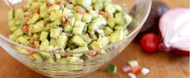 Larry's Avocado Cucumber Salad