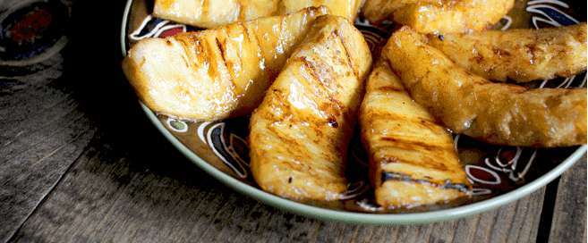 Sweet and Tangy Grilled Pineapple Spears