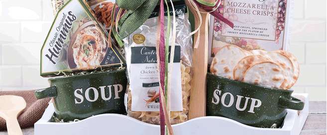 Soups On Gift Basket