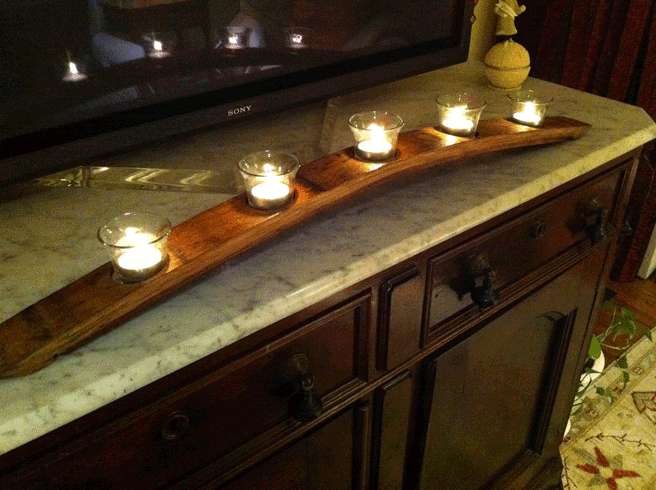 Stave Candle Holder