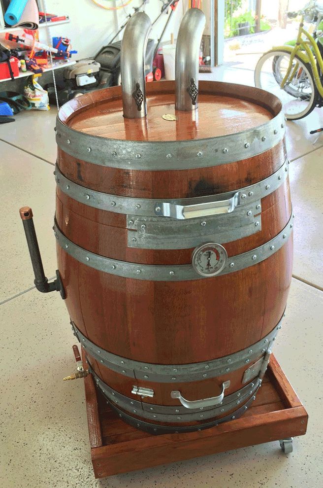 Wine Barrel Smoker