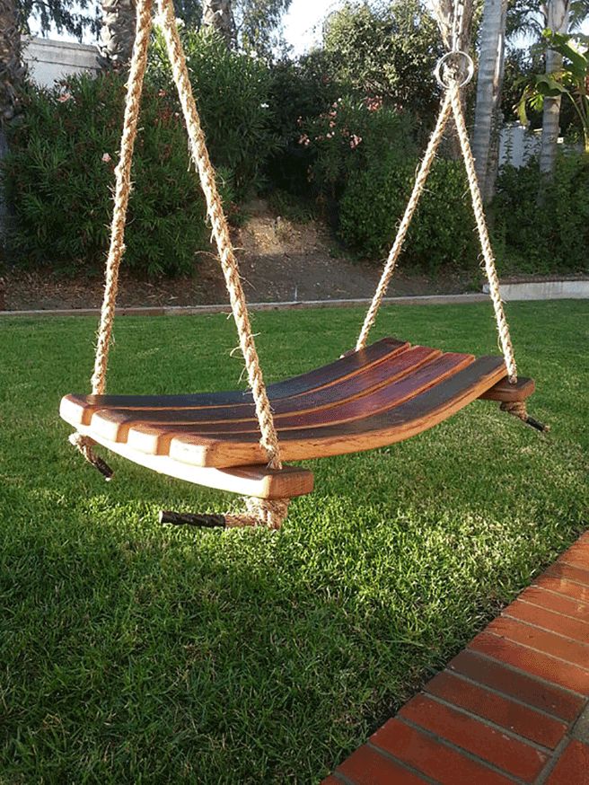 Wine Barrel Swing 1