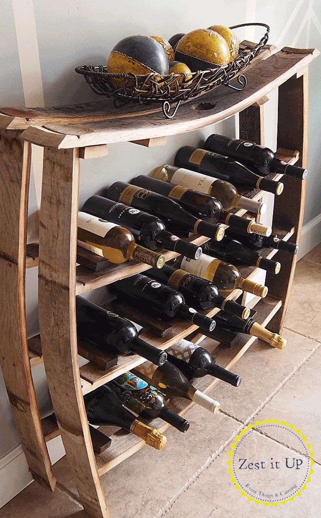 Wine Barrel Wine Bottle Rack