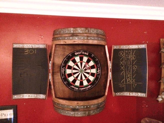 Man Cave Dart Board Cabinet