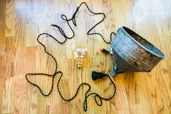 DIY an EASY Farmhouse-Style Pendant Light 6