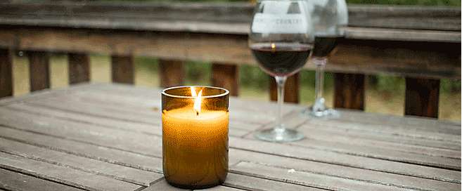 Candles Made From Your Favorite Wine Bottle