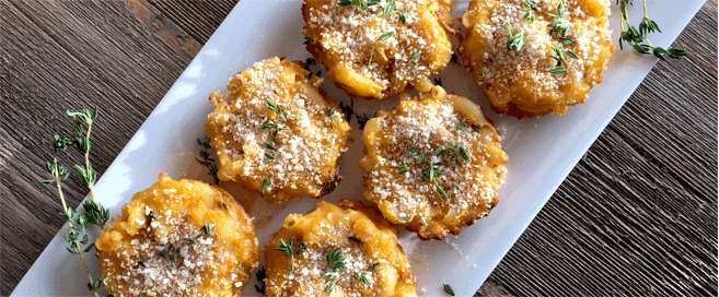 Butternut Squash Mac n Cheese Bites