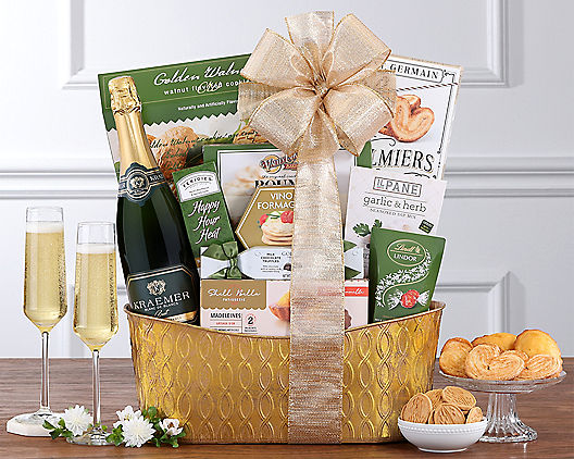 Best Wishes for the New Year: Champagne Gift Basket - Gift Baskets for  Delivery