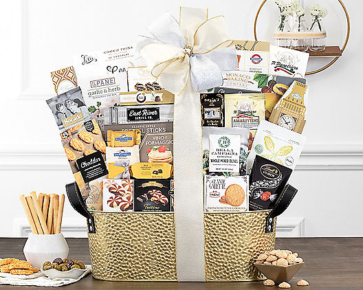  Gourmet Favorites, Coffee, Tea & Gourmet Snacks Gift basket