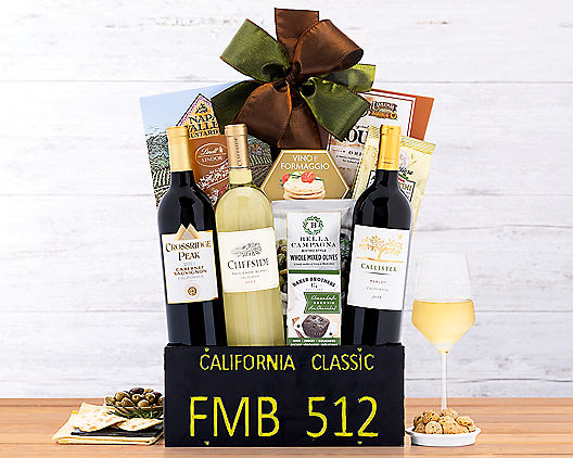 Buy our get well signature wine gift basket at