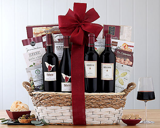 christmas wine gift baskets