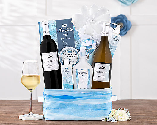 Steeplechase Vineyards Spa Collection Gift Basket - Wine Country Gift  Baskets